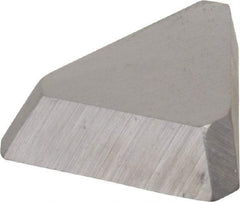 Made in USA - 3/8" Inscribed Circle, Triangle, T Chipbreaker for Indexables - Left Hand, Right Hand Cut, 0.094" Thick, 0.047" Effective Width, Carbide - Industrial Tool & Supply