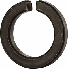 Value Collection - 1-5/8", 1.633" ID, 0.389" Thick Split Lock Washer - Grade 8 Spring Steel, Uncoated, 1.633" Min ID, 1.663" Max ID, 2.553" Max OD - Industrial Tool & Supply