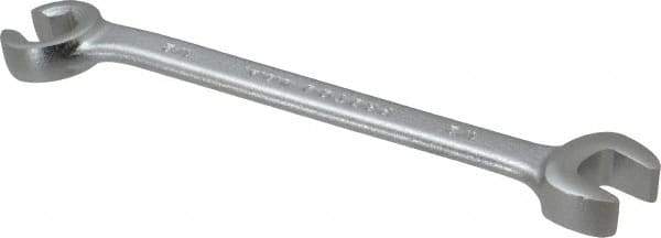 Proto - 1/2 x 1/2", Satin Finish, Combination Flare Nut Wrench - 6 Points, 6-7/16" OAL, Steel, Double End Head - Industrial Tool & Supply