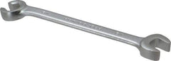Proto - 1/2 x 1/2", Satin Finish, Combination Flare Nut Wrench - 6 Points, 6-7/16" OAL, Steel, Double End Head - Industrial Tool & Supply