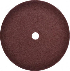 3M - 12" Fine Grade Aluminum Oxide Deburring Disc - 1-1/4" Center Hole, Arbor Connection, Maroon, 1,900 Max RPM - Industrial Tool & Supply