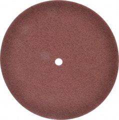 3M - 12" Very Fine Grade Aluminum Oxide Deburring Disc - 3/4" Center Hole, Arbor Connection, Maroon, 1,900 Max RPM - Industrial Tool & Supply