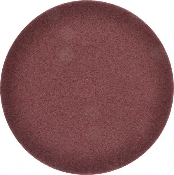 3M - 12" Very Fine Grade Aluminum Oxide Deburring Disc - 1-1/4" Center Hole, Arbor Connection, Maroon, 1,900 Max RPM - Industrial Tool & Supply