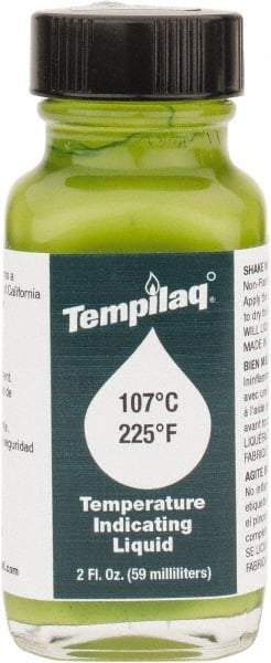 Tempil - 225°F Temp Indicating Liquid - 2 Ounce Container, 107°C - Industrial Tool & Supply