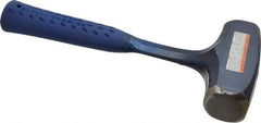 Estwing - 4 Lb Head, 11-1/2" Long Drilling Hammer - Steel Head, 1-3/8" Face Diam, 5" Long Head, Steel Handle with Grip - Industrial Tool & Supply