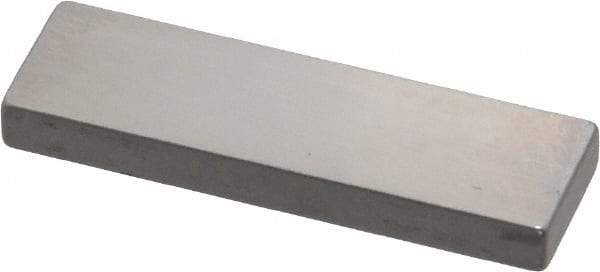 Mitutoyo - 0.124" Rectangular Steel Gage Block - Accuracy Grade 0, Includes Certificate of Inspection - Industrial Tool & Supply