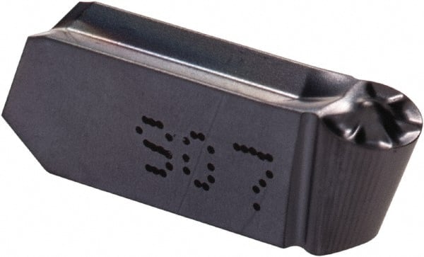 Iscar - 400200GIPY Grade IC907, 4mm Cutting Width Carbide Grooving Insert - Neutral, 2mm Corner Radius, TiAlN Finish - Industrial Tool & Supply