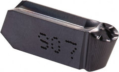 Iscar - 400200GIPY Grade IC907, 4mm Cutting Width Carbide Grooving Insert - Neutral, 2mm Corner Radius, TiAlN Finish - Industrial Tool & Supply