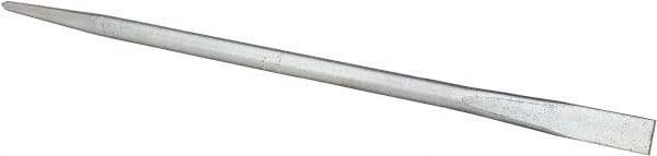 Made in USA - 24" OAL Chrome Pry Bar - 3/4" Wide - Industrial Tool & Supply