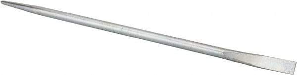 Made in USA - 30" OAL Chrome Pry Bar - 7/8" Wide - Industrial Tool & Supply