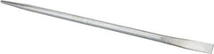 Made in USA - 30" OAL Chrome Pry Bar - 7/8" Wide - Industrial Tool & Supply