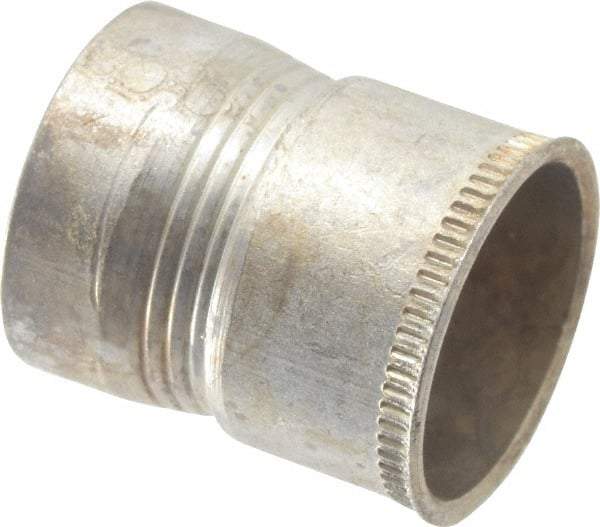 Made in USA - M8x1.25 Metric Coarse, Cadmium-Plated, Aluminum Knurled Rivet Nut Inserts - 0.76mm to 2.29mm Grip, 12.7mm Drill Size, 13.41mm Body Diam - Industrial Tool & Supply