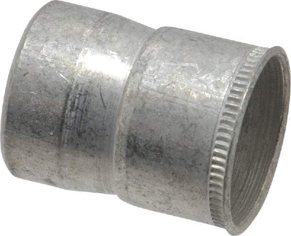 Made in USA - 3/8-16 UNC, Cadmium-Plated, Steel Knurled Rivet Nut Inserts - 0.03" to 0.09" Grip, 9/16" Drill Size, 0.588" Body Diam - Industrial Tool & Supply