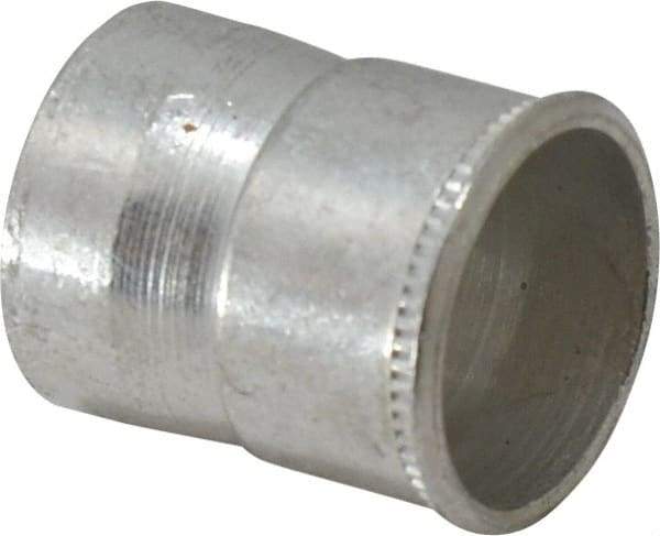 Made in USA - M8x1.25 Metric Coarse, Cadmium-Plated, Steel Knurled Rivet Nut Inserts - 0.76mm to 2.29mm Grip, 12.7mm Drill Size, 13.41mm Body Diam - Industrial Tool & Supply