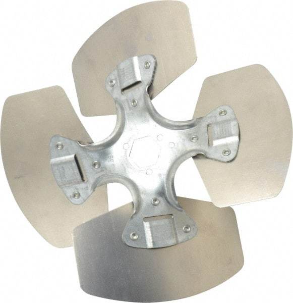 Made in USA - 10" Blade Diam, Commercial Fan Blade - Counterclockwise Rotation, 4 Blades - Industrial Tool & Supply