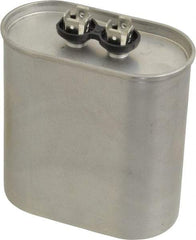 Value Collection - 60 Microfarad Motor Capacitor - 440 Volts, 3.66" Wide x 1.97" Deep x 3-3/4" High - Industrial Tool & Supply