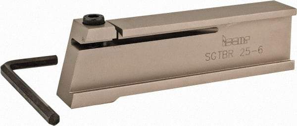 Iscar - Tool Block Style SGTBR, 26mm Blade Height, 120mm OAL, Indexable Cutoff Blade Tool Block - 32mm Shank Height, 20mm Shank Width, Reversible, Series Self Grip - Industrial Tool & Supply