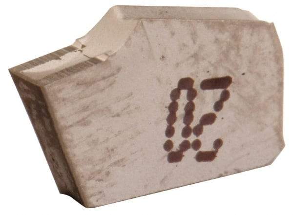 Iscar - GTR4 IC54 Grade, 0.1614" Cutting Width, Carbide Cutoff Insert - 8° Right Hand Lead Angle, 0.0094" Cnr Rad, Single End - Industrial Tool & Supply