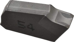 Iscar - GTN3 IC54 Grade, 0.122" Cutting Width, Carbide Cutoff Insert - 0° Neutral Lead Angle, 0.0079" Cnr Rad, Single End - Industrial Tool & Supply
