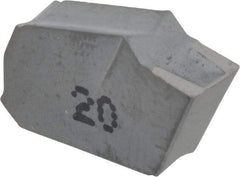 Iscar - GTN4 IC20 Grade, 0.1614" Cutting Width, Carbide Cutoff Insert - 0° Neutral Lead Angle, 0.0094" Cnr Rad, Single End - Industrial Tool & Supply