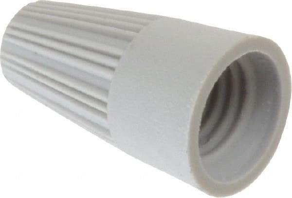 Thomas & Betts - 1, 22 + & 1, 20 to 2, 16 AWG, 300 Volt, Corrosion Resistant, Standard Twist on Wire Connector - Gray - Industrial Tool & Supply