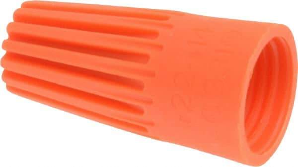 Thomas & Betts - 2, 18 to 3, 14 AWG, 600 Volt, Corrosion Resistant, Standard Twist on Wire Connector - Orange - Industrial Tool & Supply