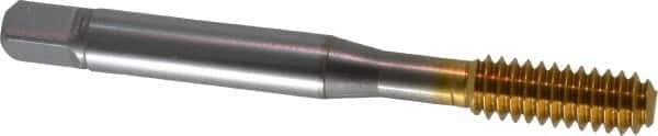 OSG - 1/4-20 UNC H6 Thread Limit Bottoming Thread Forming Tap - Cobalt, TiN Finish, 2-1/2" OAL, 1" Thread Length, Right Hand Thread, Series HY-PRO NRT - Exact Industrial Supply