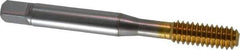 OSG - 1/4-20 UNC H6 Thread Limit Bottoming Thread Forming Tap - Cobalt, TiN Finish, 2-1/2" OAL, 1" Thread Length, Right Hand Thread, Series HY-PRO NRT - Exact Industrial Supply