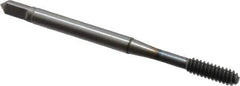 OSG - #6-32 UNC H4 Thread Limit Bottoming Thread Forming Tap - Cobalt, TiCN Finish, 2" OAL, 11/16" Thread Length, Right Hand Thread, Series HY-PRO NRT - Exact Industrial Supply