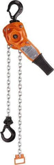 CM - 2,000 Lb Lifting Capacity, 10' Lift Height, Lever Hoist - Made from Chain, 44 Lb Avg Pull to Lift Rated Load, 1 Chain - Industrial Tool & Supply