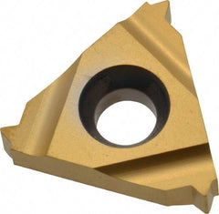 Carmex - 16ER External Right Hand 16 UN Laydown Threading Insert - Grade P25C, TiN Coated Carbide - Industrial Tool & Supply