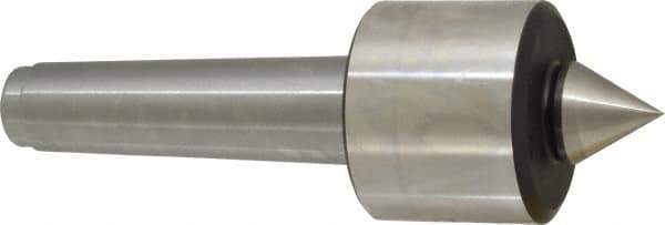 Royal Products - MT4 Taper Shank, 2.45" Head Diam 5,740 Lb Capacity Live Center - 4,500 Max RPM, 2.03" Head Length, 1-1/8" Point Diam, 1-3/16" Point Len, 750 Lb Max Workpc, 7-11/16" OAL, Standard Point - Industrial Tool & Supply