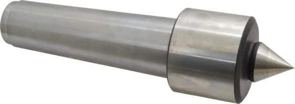 Royal Products - MT5 Taper Shank, 2.45" Head Diam 5,740 Lb Capacity Live Center - 4,500 Max RPM, 2.03" Head Length, 1-1/8" Point Diam, 1-3/16" Point Len, 750 Lb Max Workpc, 8-13/16" OAL, Standard Point - Industrial Tool & Supply