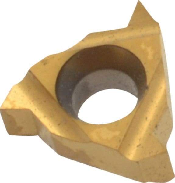Carmex - 11IR Internal Right Hand 48-16 Partial Profile 60° Laydown Threading Insert - Grade P25C, TiN Coated Carbide - Industrial Tool & Supply