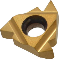 Carmex - 16IR Internal Right Hand 14-8 Partial Profile 60° Laydown Threading Insert - Grade MXC, TiN Coated Carbide - Industrial Tool & Supply