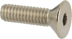 Value Collection - #8-32 UNC Hex Socket Drive, 82° Flat Screw - Grade 316 Stainless Steel, 5/8" OAL - Industrial Tool & Supply