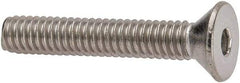 Value Collection - #8-32 UNC Hex Socket Drive, 82° Flat Screw - Grade 316 Stainless Steel, 1" OAL - Industrial Tool & Supply