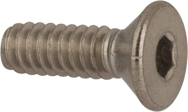 Value Collection - #10-24 UNC Hex Socket Drive, 82° Flat Screw - Grade 316 Stainless Steel, 5/8" OAL - Industrial Tool & Supply