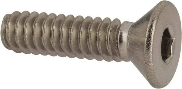 Value Collection - #10-24 UNC Hex Socket Drive, 82° Flat Screw - Grade 316 Stainless Steel, 3/4" OAL - Industrial Tool & Supply