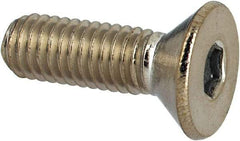 Value Collection - #10-32 UNF Hex Socket Drive, 82° Flat Screw - Grade 316 Stainless Steel, 5/8" OAL - Industrial Tool & Supply