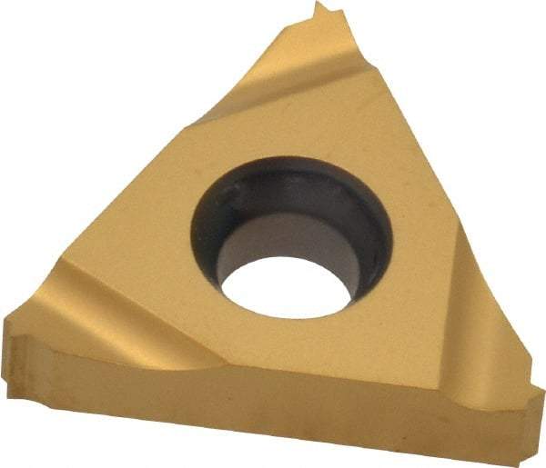 Carmex - 16IR Internal Right Hand 32 UN Laydown Threading Insert - Grade MXC, TiN Coated Carbide - Industrial Tool & Supply