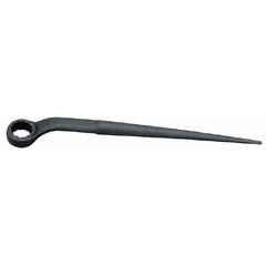 Martin Tools - 1-1/16", 12 Point, Black Finish, Single End, Spud Handle Box Wrench - Industrial Tool & Supply