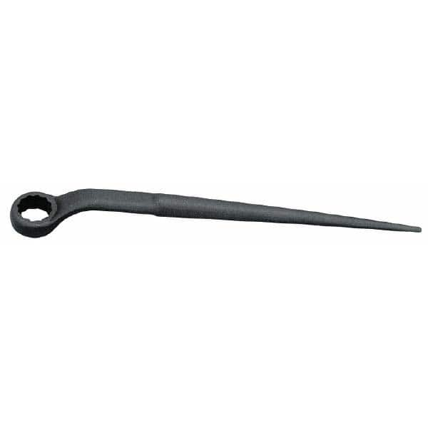 Martin Tools - 1-5/8", 12 Point, Black Finish, Single End, Spud Handle Box Wrench - Industrial Tool & Supply