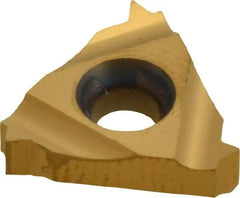 Carmex - 16IR Internal Right Hand 12 UN Laydown Threading Insert - Grade MXC, TiN Coated Carbide - Industrial Tool & Supply