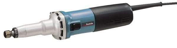 Makita - 1/4 Inch Collet, 7,000 to 28,000 RPM, Straight, Electric Die Grinder - 120 Volt, 6.6 Amp - Industrial Tool & Supply