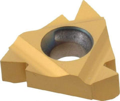 Carmex - 16IR Internal Right Hand 8 NPT Laydown Threading Insert - Grade MXC, TiN Coated Carbide - Industrial Tool & Supply