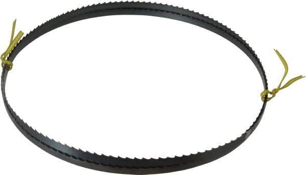 Starrett - 4 TPI, 7' 9" Long x 3/8" Wide x 0.025" Thick, Welded Band Saw Blade - Carbon Steel, Toothed Edge, Raker Tooth Set, Flexible Back, Contour Cutting - Industrial Tool & Supply