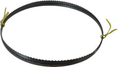 Starrett - 4 TPI, 7' 9" Long x 3/8" Wide x 0.025" Thick, Welded Band Saw Blade - Carbon Steel, Toothed Edge, Raker Tooth Set, Flexible Back, Contour Cutting - Industrial Tool & Supply