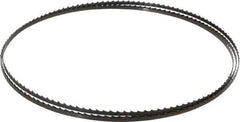 Starrett - 4 TPI, 7' 8" Long x 1/4" Wide x 0.025" Thick, Welded Band Saw Blade - Carbon Steel, Toothed Edge, Raker Tooth Set, Flexible Back, Contour Cutting - Industrial Tool & Supply
