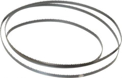 Starrett - 10 TPI, 4' 8-1/2" Long x 1/4" Wide x 0.025" Thick, Welded Band Saw Blade - Carbon Steel, Toothed Edge, Raker Tooth Set, Flexible Back, Contour Cutting - Industrial Tool & Supply